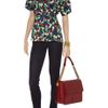 Diane Von Furstenberg Genevieve Printed Silkblend Top in Green - Lyst