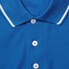 Dunhill Stripetrim Cottonpiqué Polo Shirt in Blue for Men - Lyst