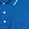 Dunhill Stripetrim Cottonpiqué Polo Shirt in Blue for Men - Lyst