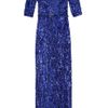 Elie Saab Full Beaded Long Shoulder Dress  in Blue - Lyst