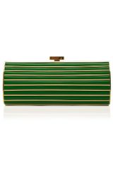 Elie Saab Large Striped Clutch