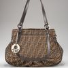 Fendi Zucca Grande Shoulder Bag in Brown (tobacco) - Lyst
