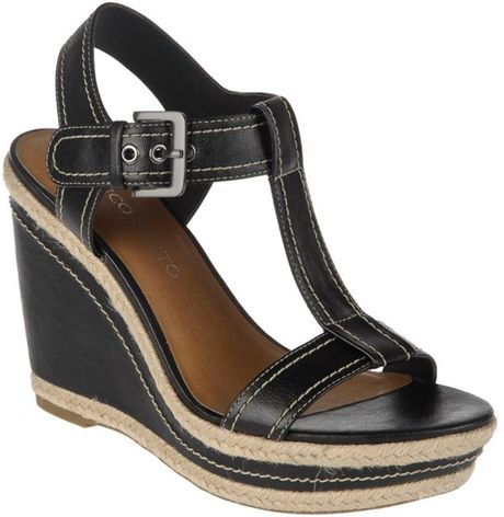 franco sarto blue wedges