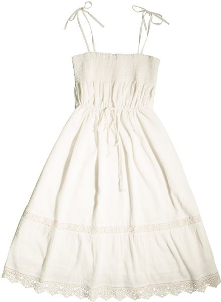 H&m Dress in Beige (natural) - Lyst