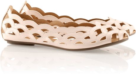 beige ballet pumps