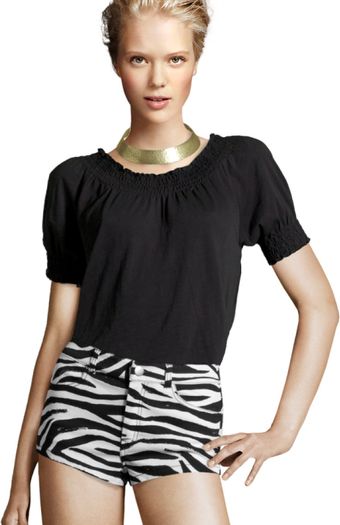 H&M Zebra Shorts - Lyst