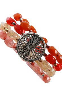 Hue Red Stone Layer Bracelet - Lyst