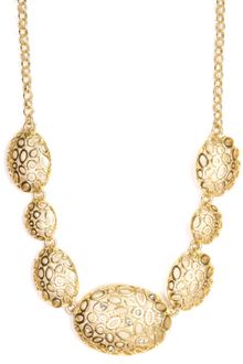 Jones New York Gold Tone Crystal Circle Necklace - Lyst