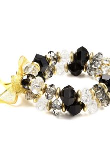 Jones New York Gold Tone Two Row Stretch Bracelet - Lyst