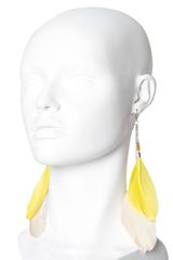 Mango Touch Feather Earrings