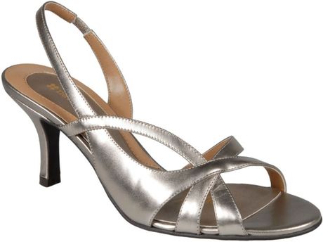 Naturalizer Prissy Evening Sandals in Silver (cosmic dust) | Lyst