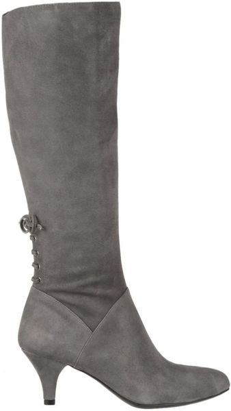 Naturalizer Dinka Boots in Gray (elephant suede) | Lyst