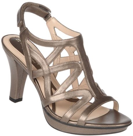 Naturalizer Danya Sandals in Gold (nickel alloy)