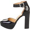 Nine West Secret Weapon Ankle Strap Sandal in Black (black/black leather) - Lyst