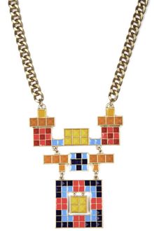 Rachel Roy Pyramid Square Frontal Necklace - Lyst