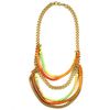 Rachel Roy Multicolor Thread and Chain Frontal Necklace in Gold (multicolor) - Lyst
