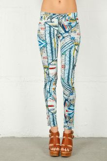 Rag & Bone Rag Bonejean Printed Legging in Surf Knit - Lyst