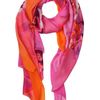 Roberto Cavalli Floral Print Silk Chiffon in Multicolor - Lyst