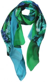 Roberto Cavalli Floral Print Silk Chiffon - Lyst