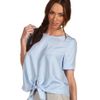 Tibi Sand Washed Silk Habutai Tie Top in Blue (p) - Lyst