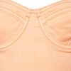 Topshop Denim Cupped Bandeau Dress in Orange (peach) - Lyst