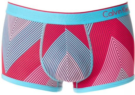 Calvin Klein Micro Trunk in Red for Men - Lyst