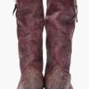 Golden Goose Deluxe Brand Maroon Calf High Zip Boots in Purple (maroon) - Lyst
