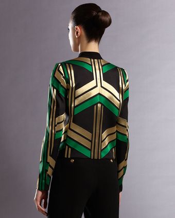  Graphic-jacquard Jacket 
