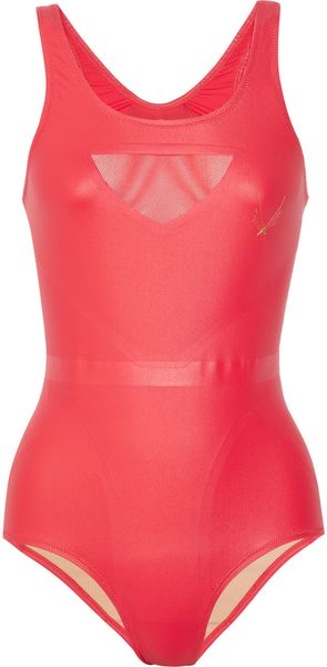 Lucas Hugh Racer Meshpaneled Cutout Swimsuit - Lyst