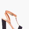 Marc Jacobs Tan Black Tstrap Heels in Black (tan) - Lyst