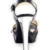 Michael By Michael Kors Grace Leather Buckle Platform Sandal in Black (vanilla) - Lyst