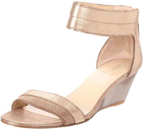 Nine West Nine West Womens Packpunch Anklestrap Sandal in Beige (dark natural leather) - Lyst