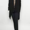 Rick Owens Classic Drape Cardigan in Black - Lyst
