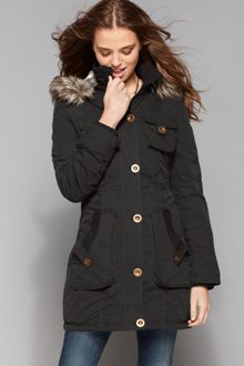 Steve Madden Faux Fur Hooded Anorak - Lyst