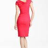 Valentino Fine Wool Bow Dress in Pink (coral) - Lyst