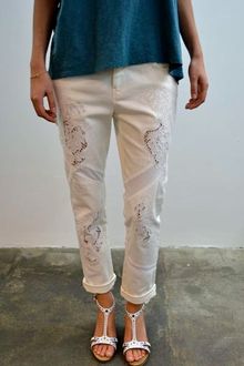 Vanessa Bruno Athé Lace and Eyelet Jean - Lyst