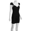 Bcbgmaxazria Black Tulle Princess Shirred Dress in Black - Lyst