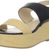 Calvin Klein Calvin Klein Womens Lorianne Platform Sandal in Black (black/natural) - Lyst