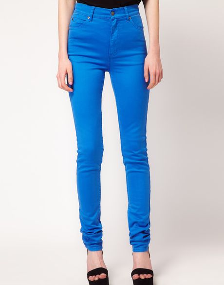 Cheap Monday Cheap Monday High Waist Skinny Jeans in Blue - Lyst