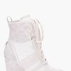Chloé White Lizard Wedge Sneakers in White - Lyst