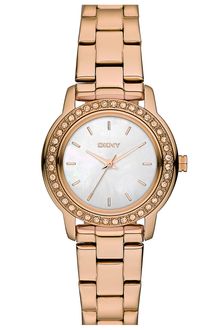 DKNY Glitz Small Round Dial Bracelet Watch - Lyst