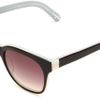 Elizabeth And James Lexington Rectangle Sunglasses in Black for Men (black & white frame/brown lens) - Lyst