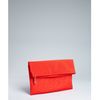 Fendi Bright Red Zucca Faille Fold Over Oversize Clutch in Red - Lyst