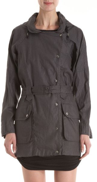 Isabel Marant Malky Raincoat in Gray (blue) - Lyst