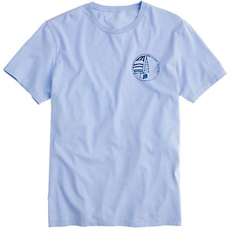 J.crew Sailing School Graphic Tee in Blue for Men (peri) - Lyst