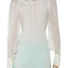 Temperley London Valencia Silkcloqué and Lace Blouse in White (ivory) - Lyst