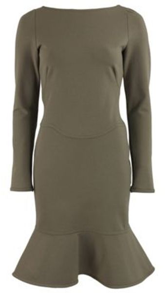 Valentino Valentino Dress in Green (khaki) - Lyst