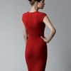 Alexander Mcqueen Patterned Knit Sheath Dress in Red (rasebr) - Lyst
