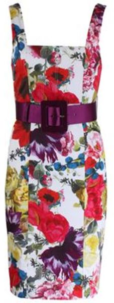 Alice + Olivia Alice Olivia Dress in Floral - Lyst