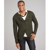 Bottega Veneta Forest Linen Blend Loose Knit Layered Button Cardigan in Green for Men (forest) - Lyst